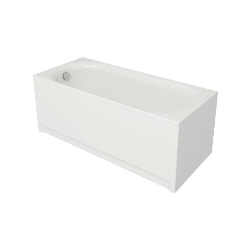 Cersanit wanna prostokątna Octavia 170x70 z białą obudową, syfonem i nóżkami