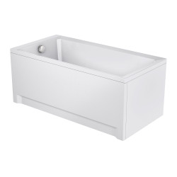 Cersanit Wanna Prostokątna Balinea 140X70 z białą obudową z syfonem i nóżkami