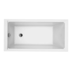 Cersanit Wanna Prostokątna Balinea 140X70 z białą obudową z syfonem i nóżkami