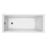 Cersanit Wanna Prostokątna Balinea 170X70 z białą obudową, syfonem i nóżkami