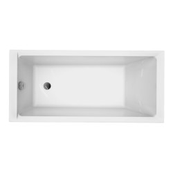 Cersanit Wanna prostokątna Balinea 150X70 z białą obudową, syfonem i nóżkami