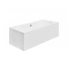 Besco wanna prostokątna Vitae 180x80 z białą obudową, syfonem i nóżkami