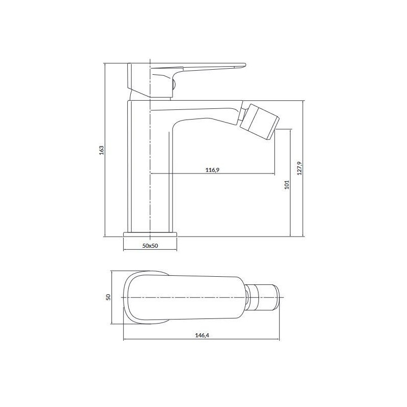Cersanit Larga bateria bidetowa złota