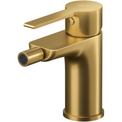 Bateria Bidetowa VIRGO Złoty Szczotkowany z Perlatorem Cersanit Water Save i Systemem EasyFIX