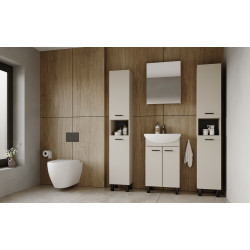 Szafka łazienkowa z umywalką defra Novelty D50 kaszmir