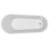 Cersanit Zen: Owalna Wanna Wolnostojąca 167x72 cm z Syfonem