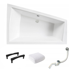 BESCO Wanna 180x125 Intima Duo Slim Prawa + Syfon