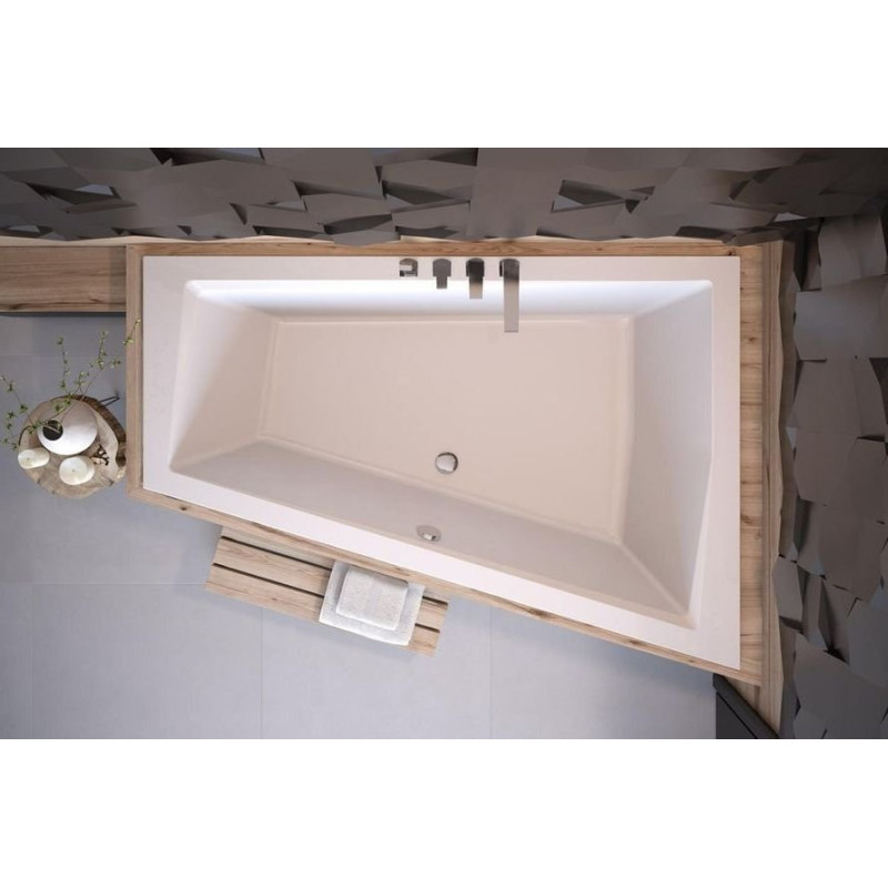 BESCO Wanna 180x125 Intima Duo Slim Prawa + Syfon