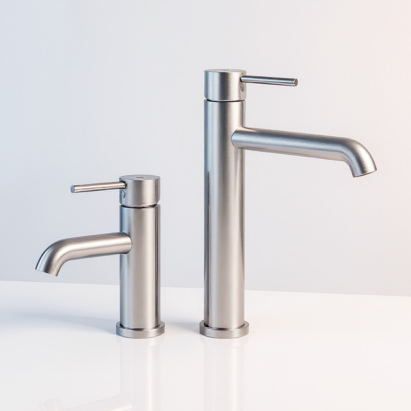 Kuchinox Noia noia bateria umywalkowa stojąca nablatowa stal nierdzewna