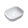 Laveo Mogami umywalka nablatowa ceramiczna biała