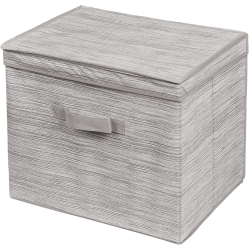 Stylowe Pudełko MIAMI z Pokrywką i Uchwyt - Beżowy Organizator Włókninowy