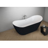 Wanna wolnostojąca ABI 180x80 cm czarny połysk