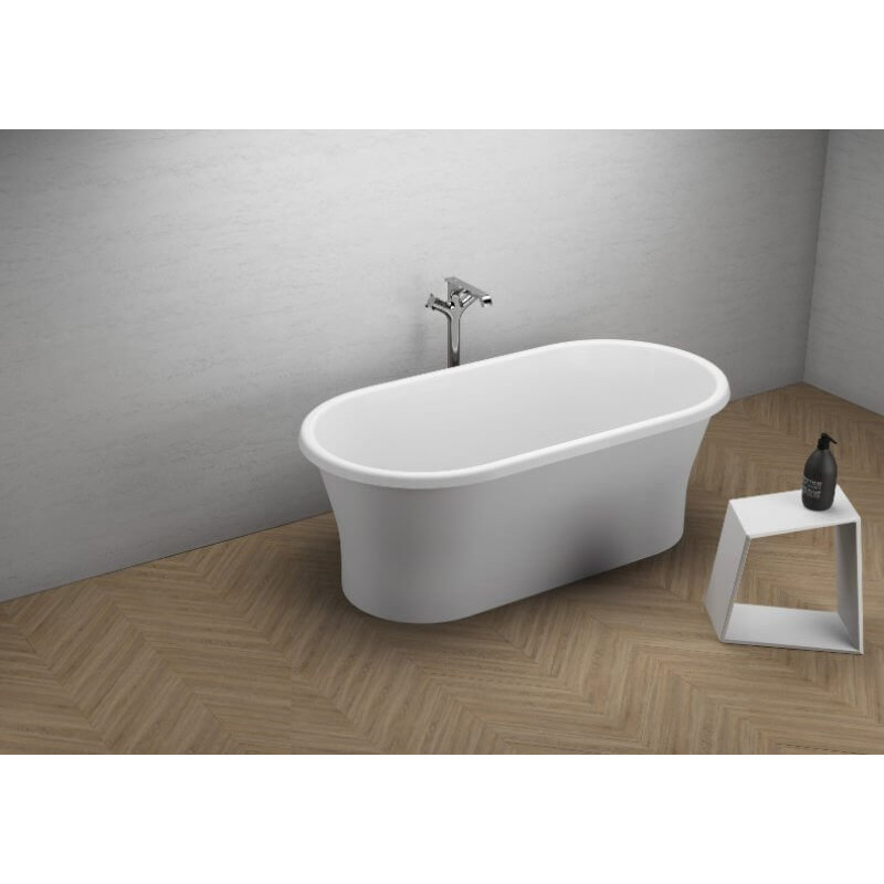 Wanna wolnostojąca akrylowa Amona New biała 150x75 cm