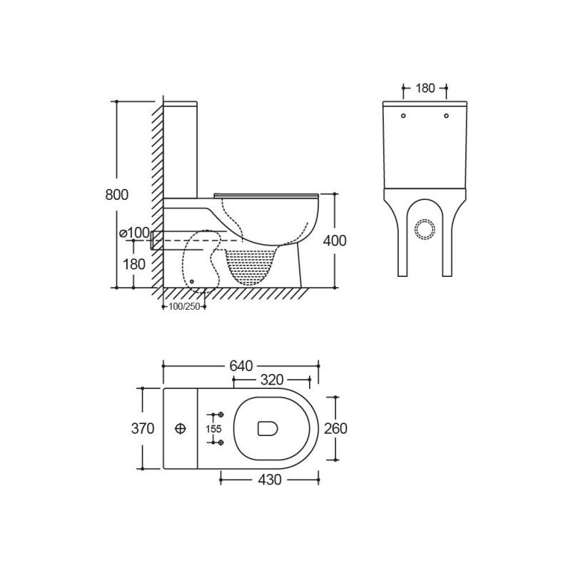 Lavita Kompakt WC Posejdon bezrantowy z deską wolnoopadającą