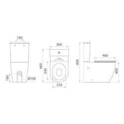 Lavita Kompakt WC Runson 2.0 wirowy bezrantowy z deską wolnoopadającą