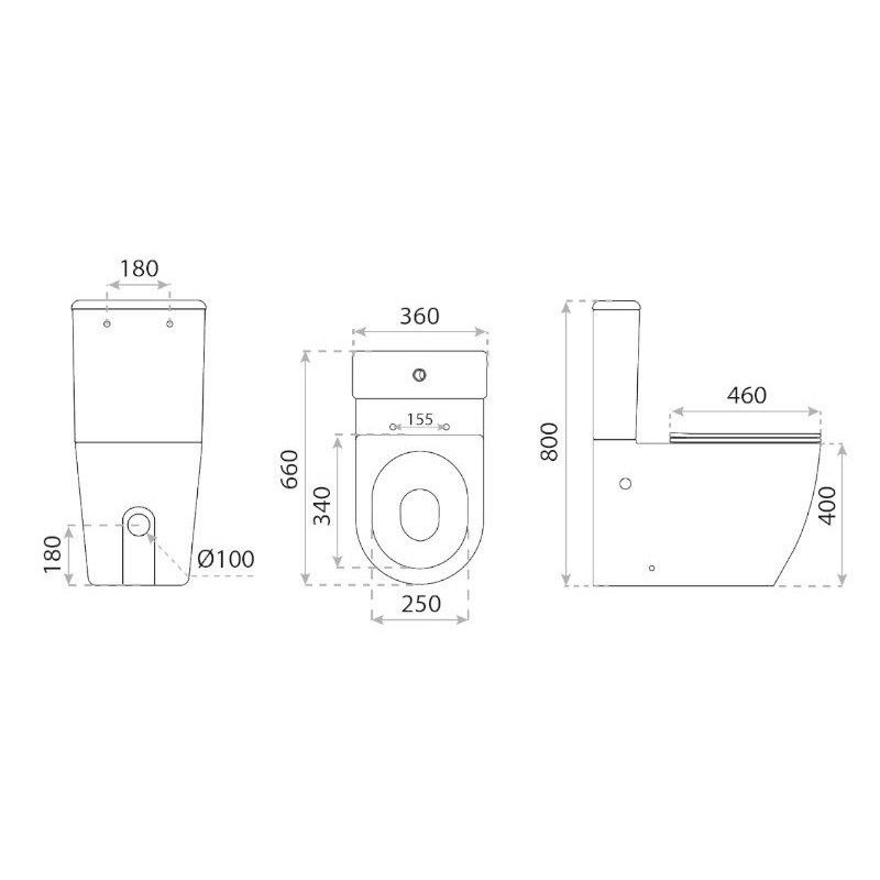 Lavita Kompakt WC Runson 2.0 wirowy bezrantowy z deską wolnoopadającą