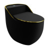 Lavita Kompakt WC SILIA RIM Black/Gold Line bezrantowy z deską wolnoopadającą