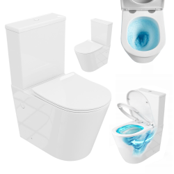 Kompakt WC bezrantowy LAVITA NEPTUN 3.0 wirowy z deską wolnoopadającą