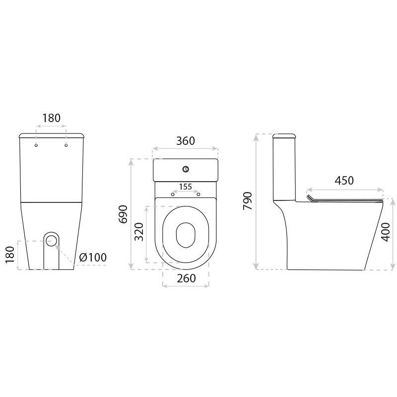 Lavita Miska wisząca Lavita ERGOSEAT 3.0 bezrantowa wirowa z deską