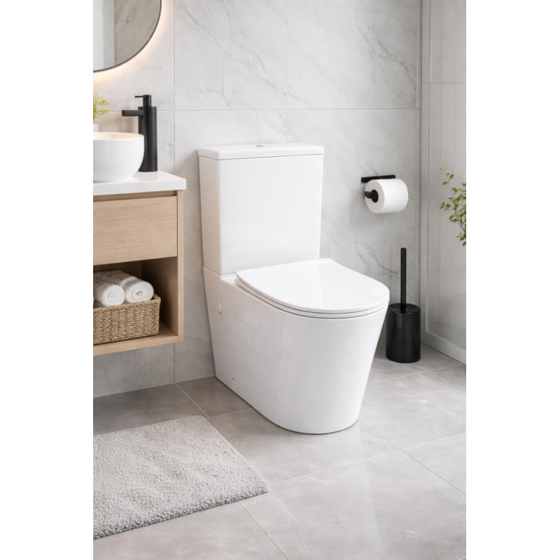 Kompakt WC bezrantowy LAVITA NEPTUN 3.0 wirowy z deską wolnoopadającą