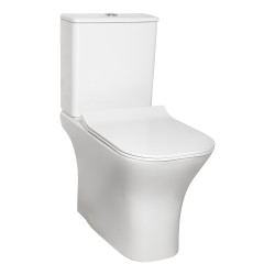 Kompakt WC bezkołnierzowy KAMET odpływ poziomy z deską wolnoopadającą