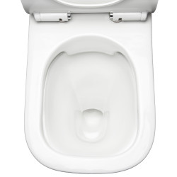 Kompakt WC bezkołnierzowy KAMET odpływ poziomy z deską wolnoopadającą