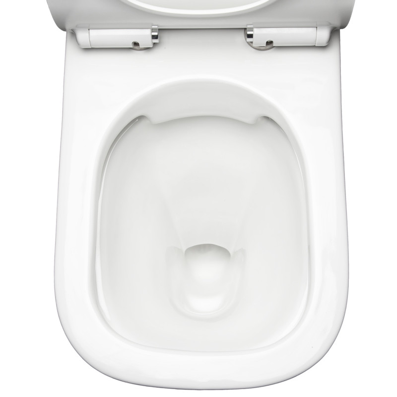 Kompakt WC bezkołnierzowy KAMET odpływ poziomy z deską wolnoopadającą