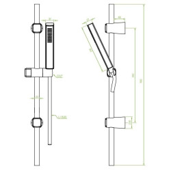 invena bateria natryskowa złota Glamour, bateria umywalkowa niska złota Glamour i zestaw natryskowy na drążku złoty Pola
