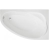 Polimat Wanna asymetryczna Marea prawa 150x100 z białą Obudową, Syfonem i Nózkami