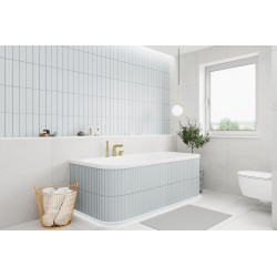 Excellent Arana wanna prostokątna 180x85 cm przyścienna  biały połysk