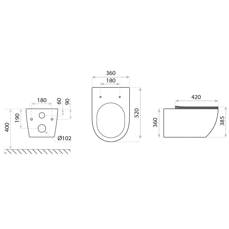 Lavita Miska wisząca Lavita WC Cliper Grande 2.0