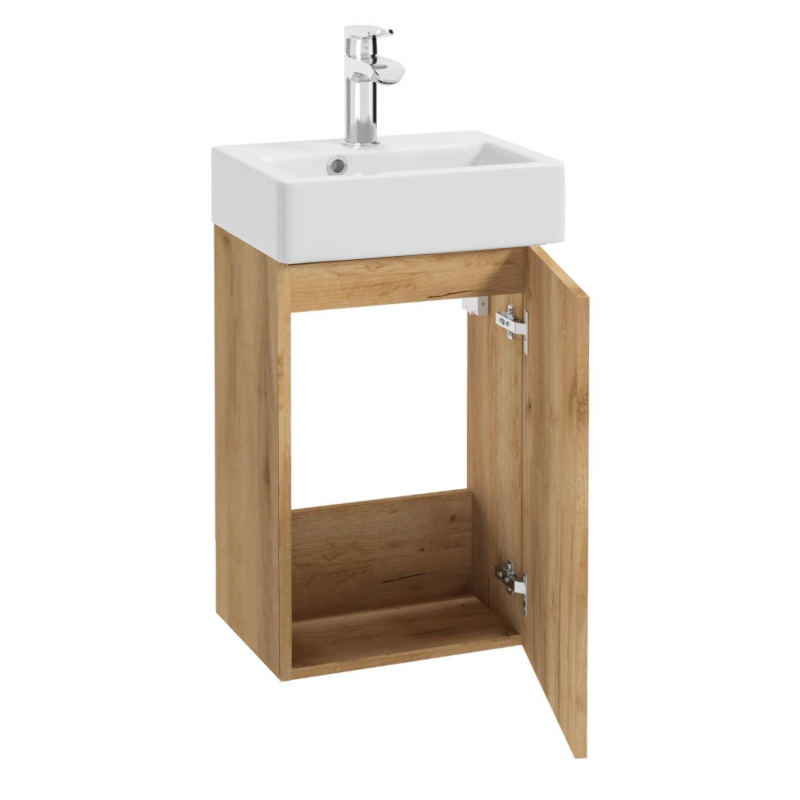 Deftrans szafka z umywalką WIRGINIA D40 dąb craft, wisząca, mała szafka