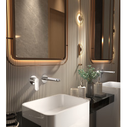 Bateria umywalkowa podtynkowa chrom połysk LUNEPO AVAPAX ABLU141111