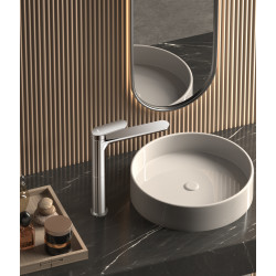 Bateria umywalkowa stojąca wysoka - nablatowa chrom połysk LUNEPO AVAPAX ABLU131111