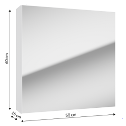 Deftrans szafka lustrzana Reflexo 50x60x15 biała