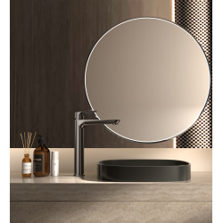 Bateria umywalkowa stojąca wysoka - nablatowa gun metal mat QANIX AVAPAX ABQA131411