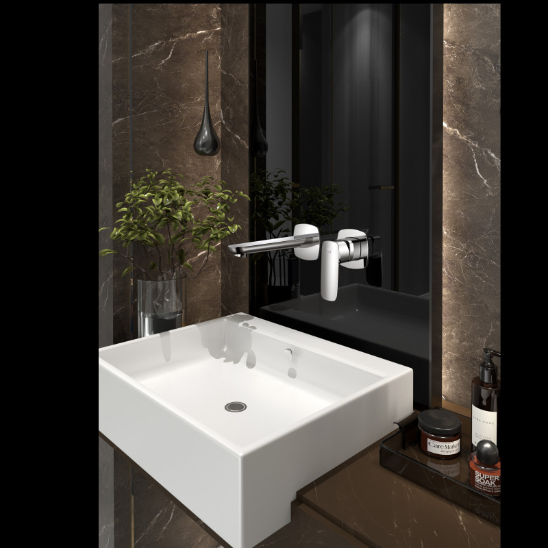 Bateria umywalkowa podtynkowa chrom połysk QANIX AVAPAX ABQA141111