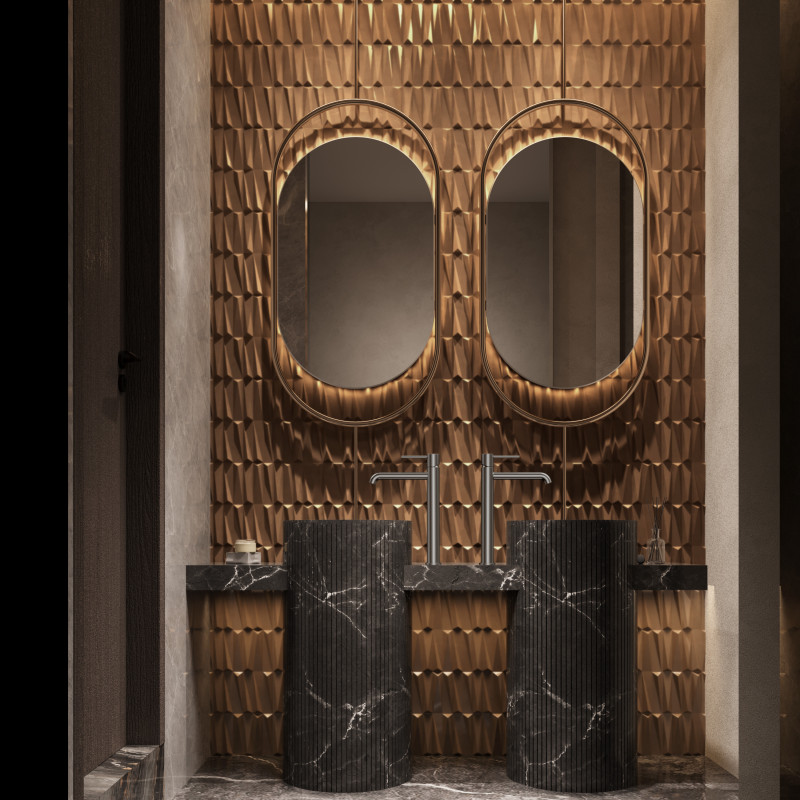 Bateria umywalkowa stojąca wysoka - nablatowa gun metal mat ULTIMATE AVAPAX ABUL131411