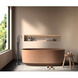 Bateria wannowa wolnostojąca z zestawem natryskowym czarny mat ULTIMATE AVAPAX ABUL221321