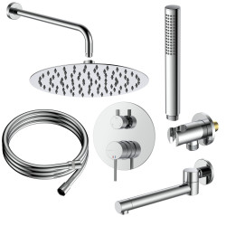 Zestaw prysznicowy podtynkowy trzyfunkcyjny chrom ULTIMATE  AVAPAX ANUL131121