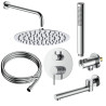 Zestaw prysznicowy podtynkowy trzyfunkcyjny chrom ULTIMATE  AVAPAX ANUL131121