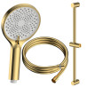 Zestaw prysznicowy  3-funkcyjny z drążkiem  złoty szczotkowany ULTIMATE AVAPAX ANUL151231