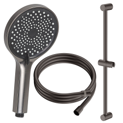 Zestaw prysznicowy  3-funkcyjny z drążkiem  gun metal ULTIMATE AVAPAX ANUL151431