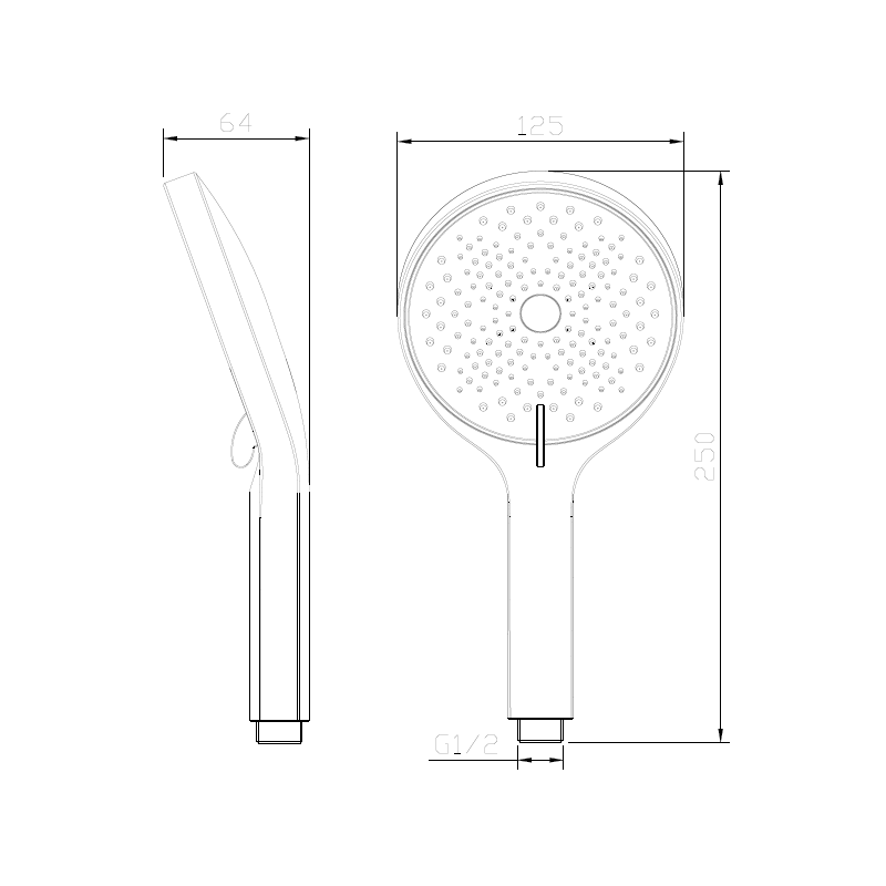 Zestaw prysznicowy  3-funkcyjny punktowy złoty szczotkowany ULTIMATE AVAPAX ANUL141231