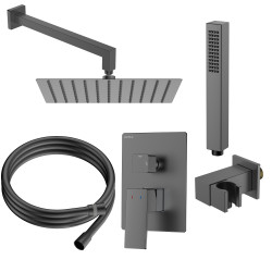 Zestaw prysznicowy podtynkowy dwufunkcyjny gun metal VELLANO AVAPAX ANVE121421