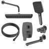 Zestaw prysznicowy podtynkowy trzyfunkcyjny gun metal QANIX AVAPAX ANQA131431