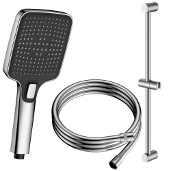 Zestaw prysznicowy  3-funkcyjny z drążkiem  chrom QANIX AVAPAX ANQA151131