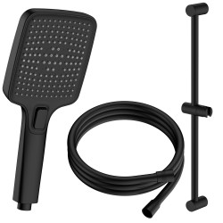 Zestaw prysznicowy  3-funkcyjny z drążkiem  czarny QANIX AVAPAX ANQA151331