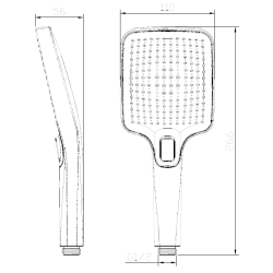 Zestaw prysznicowy  3-funkcyjny z drążkiem  czarny QANIX AVAPAX ANQA151331