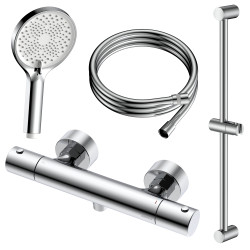 Zestaw prysznicowy natynkowy termostatyczny chrom TEHRMO AVAPAX ANTH3311T1